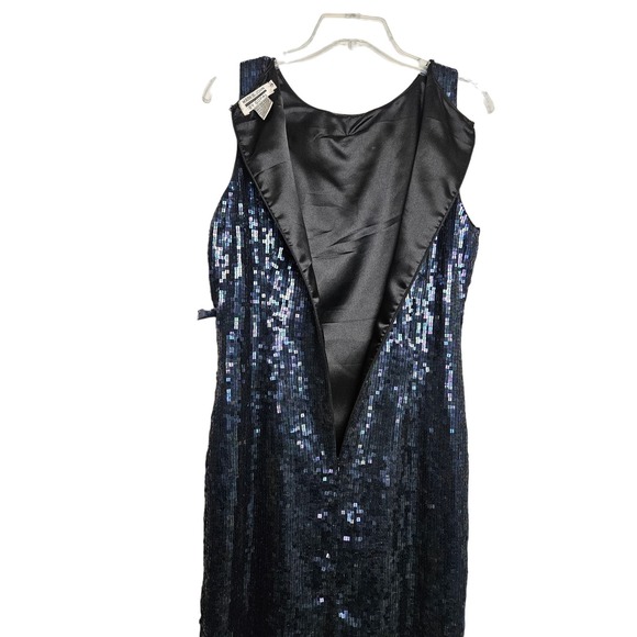 Mark & John by Gopal NWT Sleeveless Sequin Shift Coctail Mini Dress Size 12 - Picture 9 of 11